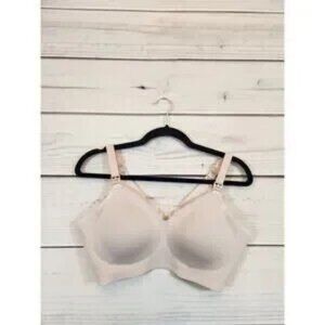 Momcozy Women's Tan Stretch Solid Adjustable Strap Nursing Bra Size XL